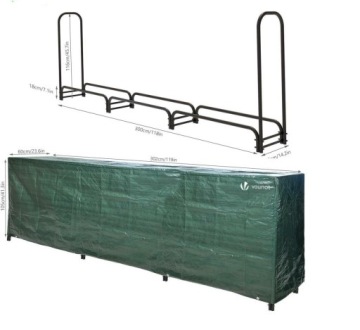F26 Деревянная подставка Vounot с дождевиком 302 x 60 x 105 см