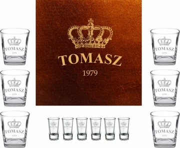 ZESTAW DO WHISKY PREZENT SZKLANKI KIELISZKI GRAWER