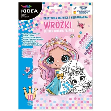 MOZAIKA + KOLOROWANKA WRÓŻKI KIDEA