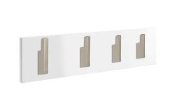 WIESZAK MEGAN NA UBRANIA 50 CM PANEL BIAŁY MAT