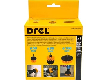 ЩЕТКИ ДЛЯ ЧИСТКИ ДЛЯ СВЕРЛ С ШЕСТИГР. 1/4 3 шт.