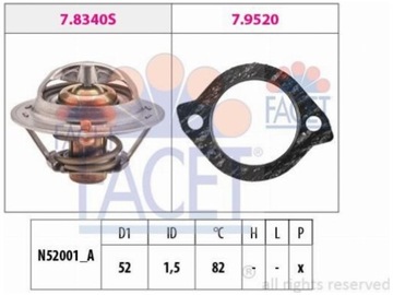 FACET 7.8331 TERMOSTAT KAPALINA CHLADÍCÍ