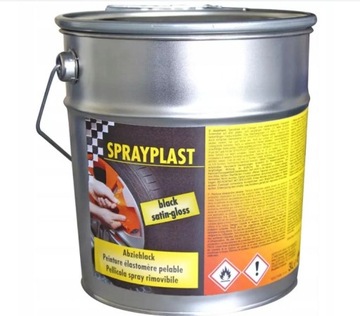 PŁYNNA GUMA FOLIA CZARNY POŁMAT 3 L SPRAYPLAST