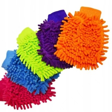 Перчатка для мытья автомобиля из микрофибры - темная