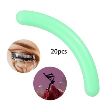 20 szt. Wkładów do zalotek Przenośna guma do standardowych lokówek w kolorze niebiesko-niebieskim