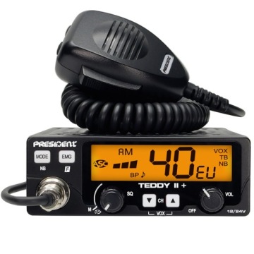 12/24 В CB РАДИО PRESIDENT TEDDY II + ASC 7 цветов AM/FM