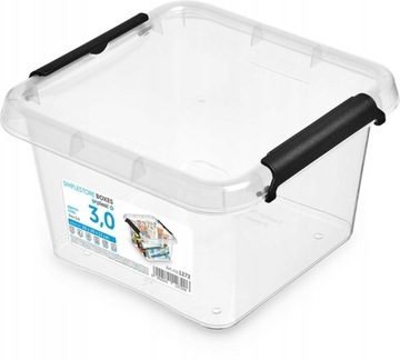 MOXOM Pojemnik Organizer Pudełko z pokrywą 3L SimpleStore 1272