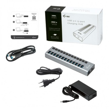 i-tec Charging HUB 13x USB 3.0 60 Вт — идеально подходит для большого офиса