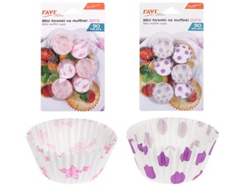 PAPILOTKI FOREMKI MINI NA MUFFINKI MUFFINY BABECZKI PAPIEROWE 90 SZTUK