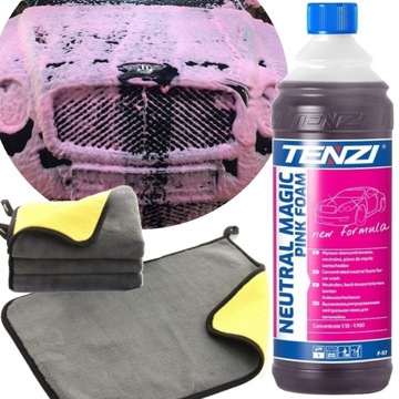 TENZI MAGIC FOAM PINK +RĘCZNIK AKTYWNA PIANA DO MYJKI MYCIA SAMOCHODU AUTA