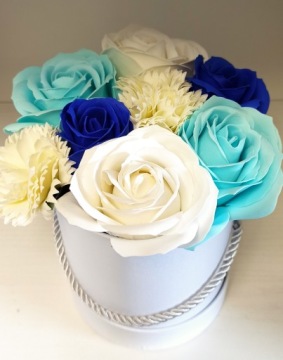 Мыло роза мыльные розы 50шт цвет микс розовый, фиолетовый, белый