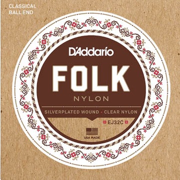 Daddario EJ32C Folk Nylon do git. klas. i akust.