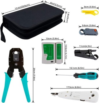 Zestawy naprawcze sieci SGILE 12w1 Tester kabli