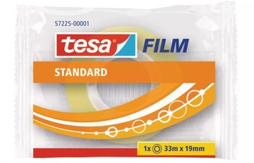 TAŚMA KLEJĄCA BIUROWA STANDARD TESA FILM 33M 19MM PRZEZROCZYSTA