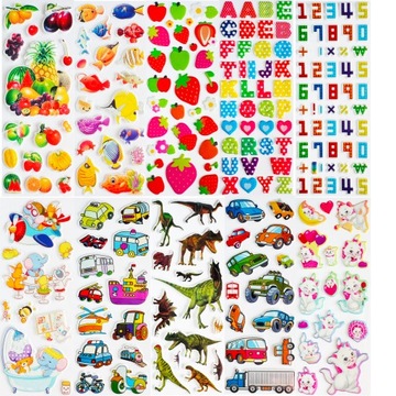 Детские наклейки выпущены мотивационными игрушками 1500 ПК. 70 комплектов