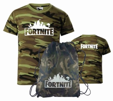 Zestaw FORTNITE Moro Koszulka Rozmiar 146 + Worek