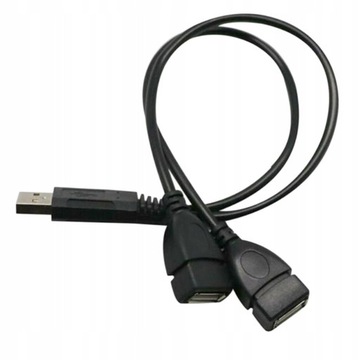 USB-разветвитель Y-кабель USB типа A «папа» на 2 USB-разъема