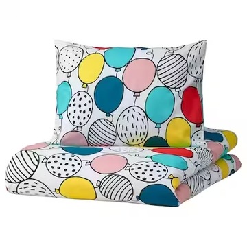 IKEA BUSENKEL Pościel dziecięca 150x200 BALONIKI kolorowa