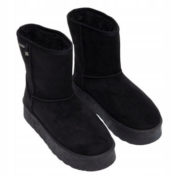 BUTY DAMSKIE ZIMOWE BIG STAR ŚNIEGOWCE OCIEPLANE BOTKI