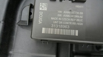 VOLVO S60 II 2011 МОДУЛЬ ЗАДНЕЙ ЛЕВОЙ ДВЕРИ 31318963