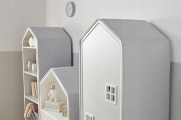 Детский книжный шкаф FAIRY HOUSE розовый, коллекция MIRUM