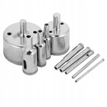 10 szt. ZESTAW WIERTEŁ DIAMENTOWYCH