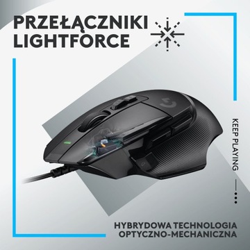 Mysz przewodowa LOGITECH G502 X Czarny 910-006138