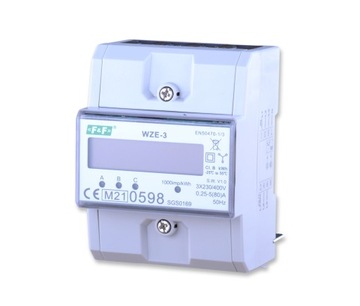 F&F WZE-3 LICZNIK ZUŻYCIA ENERGII 3-FAZOWY LCD