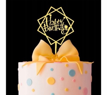 С ДНЕМ РОЖДЕНИЯ, топпер на день рождения, украшение для торта Пайкер в возрасте от 1 до 99 лет, ЗОЛОТО