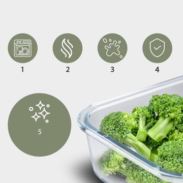 НАБОР СТЕКЛЯННЫХ ПИЩЕВЫХ КОНТЕЙНЕРОВ 7X CLASSBACH C