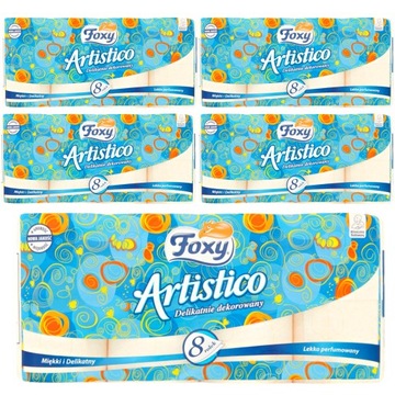 Papier Biały toaletowy Brzoskwiniowy Foxy 40 szt