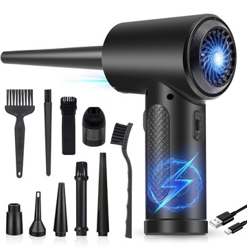 MOCNA ODKURZACZ KOMPUTEROWY DMUCHAWA AIR DUSTER 3W1 68W 6000mAh ZESTAW