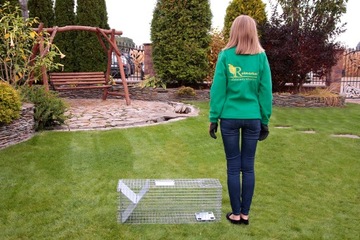 PUŁAPKA NA KUNY KOTY SZCZURY gryzonie ŻYWOŁAPKA KLATKA łapka jednostronna