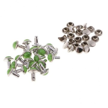 8x20 Sets Plastic Turquoise Rivets Studs for Bag DIY Leather Craft 8 Pcs