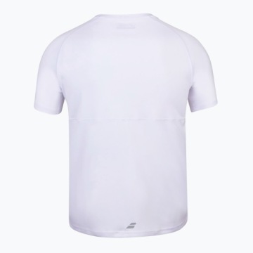 Мужская футболка Babolat Play Crew Neck белый/белый L