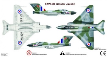 МОДЕЛЬ САМОЛЕТА НАБОР Gloster Javelin: ГРУНТОВКА, КРАСКА, ЛАК + МОЙКА