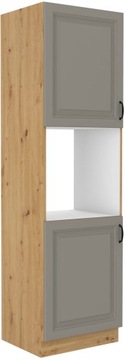 SZAFKA NA PIEKARNIK SZARY ARTISAN 60X210 STILO