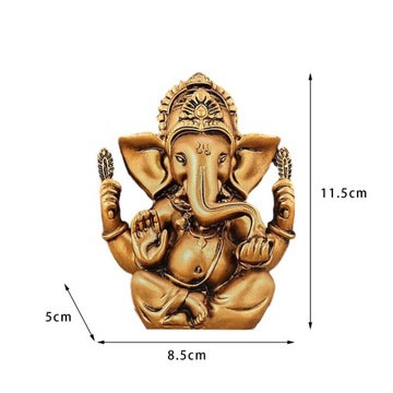 Индийская фигурка Ганеши, коллекционная декоративная смола, Южная Азия