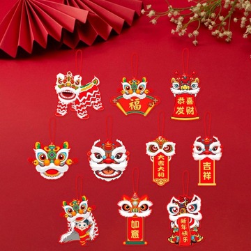 10 подвесных украшений для китайского Нового года, декор для весеннего фестиваля, новинка в китайском стиле