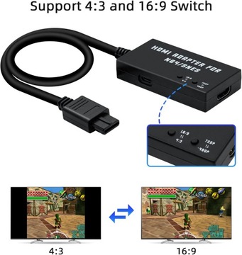 Кабель HDMI Nintendo Gamecube, Nintendo 64 N64 Super Nintendo SNES