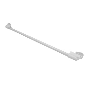 Zazdrostka, mini karnisz zaciskowy biały 45-75 cm