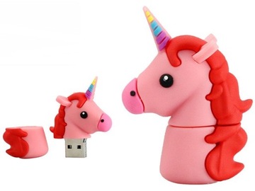 PENDRIVE USB SZYBKI FLASH DRIVE ULTRA PAMIĘĆ ZAWIESZKA PEN JEDNOROŻEC 32GB