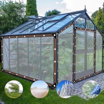 PLANDEKA PRZEZROCZYSTA OGRODOWA TARASOWA WODOODPORNA Z OCZKAMI ANTY-UV 2X3M