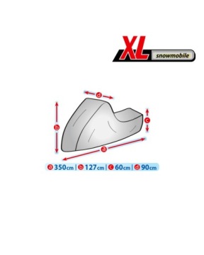 Чехол для снегохода + сумка 4 СЛОЯ размер XL 350/90/127 см