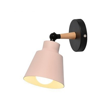 simple bar bedroom Forging iron macaron wall lamp