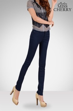 Spodnie Damskie Bawełniane Jeans 3266 98 cm Granat