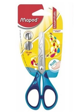 Nożyczki ESSENTIALS SOFT szkolne 13 cm MAPED 464412