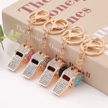 Gorąca sprzedaż 6 czcionek Rhinestone breloczek z