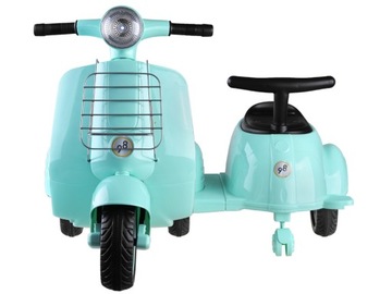 Детский самокат на аккумуляторе + прицеп PA0273