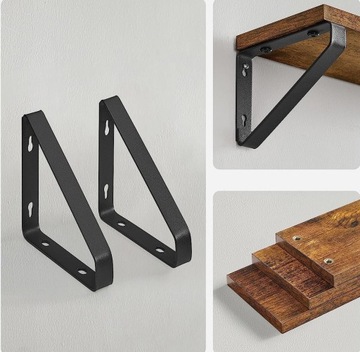 НАБОР ИЗ 3 ВИНТАЖНЫХ НАСТЕННЫХ ПОЛОК В РУСТИКЕ ПОДВЕСНОЙ НАБОР LOFT